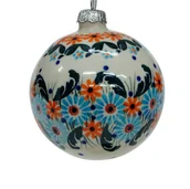 Bombki - Ceramiczna bombka duża Ceramika Bolesławiec - miniaturka - grafika 1