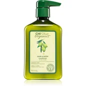 Odżywki do włosów - Farouk Olive Organics Hair&Body Nawilżająca odżywka do włosów i skóry 340 ml - miniaturka - grafika 1