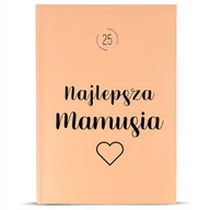 Kalendarze - KALENDARZ A5 2025 Brzoskwiniowy Planer Na Prezent Dla NAJLEPSZEJ MAMY Wzory - miniaturka - grafika 1
