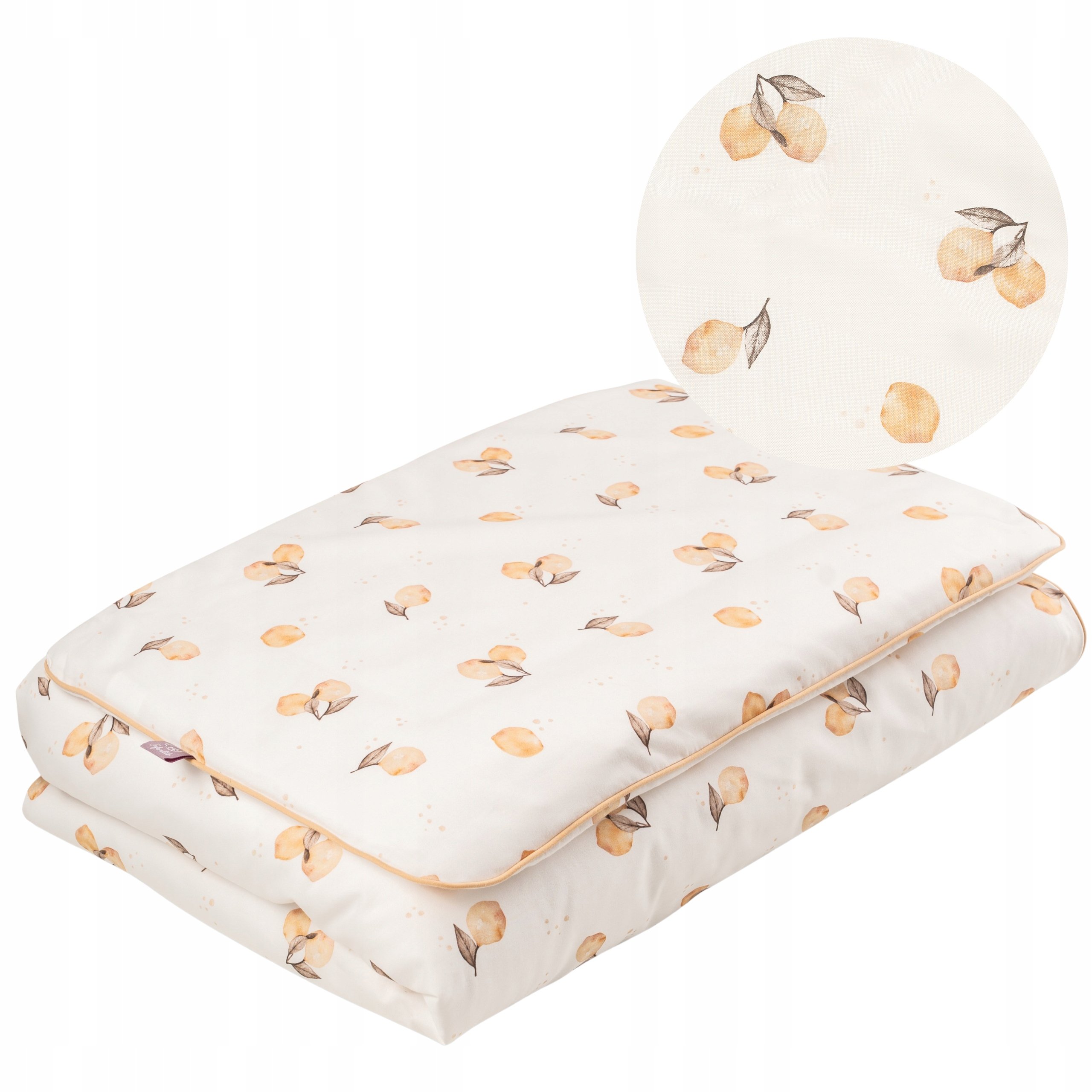 Pościel Do Łóżeczka 2-elem. Bawełna Satynowa 135X100 Z Ozdobną Wypustka