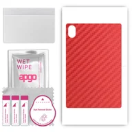 Akcesoria do tabletów i e-booków - Folia naklejka skórka strukturalna na TYŁ do Huawei MatePad SE 11 2024 - Carbon Czerwony - apgo SKINS - miniaturka - grafika 1