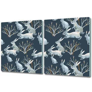 Szklane Deski Kuchenne z Unikalnymi Wzorami - 2x 40x52 cm - Białe Króliki - Deski do krojenia Szklane Deski Kuchenne z Unikalnymi Wzorami - 2x 40x52 cm - Białe Króliki - Deski do krojenia - miniaturka - grafika 1