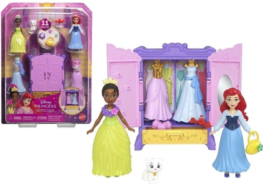 Figurka Mattel Figurki Disney Księżniczki i garderoba