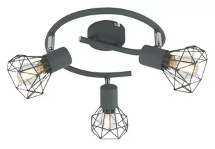 Candellux Verve lampa sufitowa (spot) 3-punktowa szara 98-60990 98-60990 - Lampy sufitowe - miniaturka - grafika 1
