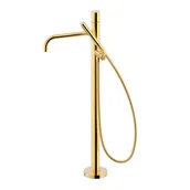 Baterie wannowe i prysznicowe - Bateria wannowa wolnostojąca Tres Study złoty połysk 26247006OR - miniaturka - grafika 1