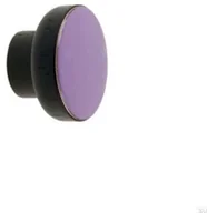 Klamki - Gałka meblowa Simple Black 40 Drewniana Emaliowana Fioletowa - miniaturka - grafika 1