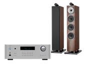 Zestawy stereo - Rotel RA-1592 MkII (srebrny) + 702 S3 (mokka) - miniaturka - grafika 1