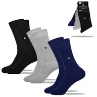 Skarpetki męskie - Pierre Cardin Skarpety Garniturowe Męskie 3 pary 39/42 - miniaturka - grafika 1