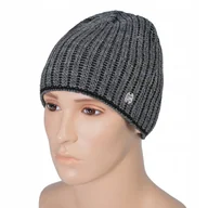 Czapki męskie - CZAPKA Męska Zimowa Jesienna SZARA Produkt Polski Pako Jeans - miniaturka - grafika 1