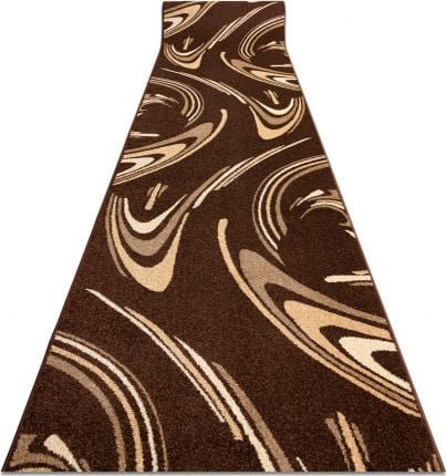 Dywany Łuszczów Chodnik KARMEL FRYZ - COFFEE brąz 110 cm, 110x880 cm