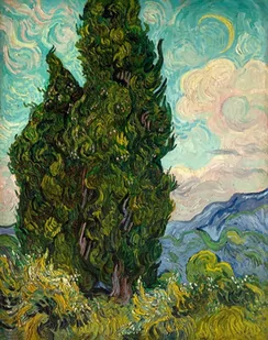 Galeria Plakatu, Plakat, Cyprysy, Vincent Van Gogh, 29,7x42 cm - Plakaty - miniaturka - grafika 1
