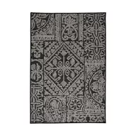 Dywany zewnętrzne - MULTI-DECOR Dywan zewnętrzny Emma ornament czarno-szary 120 x 160 cm - miniaturka - grafika 1