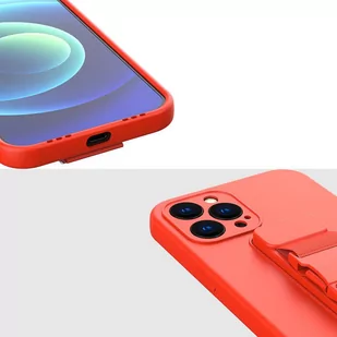 Rope case żelowe etui ze smyczą łańcuszkiem torebka smycz iPhone 11 Pro granatowy - Etui i futerały do telefonów - miniaturka - grafika 4