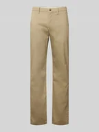 Spodnie męskie - Chinosy o kroju regular fit z mieszanki bawełny model ‘DENTON’ - miniaturka - grafika 1