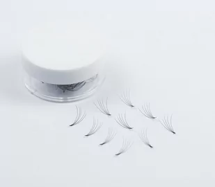 Wonder Lashes Rzęsy Premium Volume Fans 5D Sypane Skręt: C, Długość: 10 - Sztuczne rzęsy i akcesoria - miniaturka - grafika 2