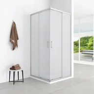 Kabiny prysznicowe - Aptel AQ.101-501110 / AQUAFORM / AZUL / KABINA KWADRATOWA 80/185 CHROM, SZKŁO MROŻONE FABRIC 5MM EASY CLEAN / - miniaturka - grafika 1