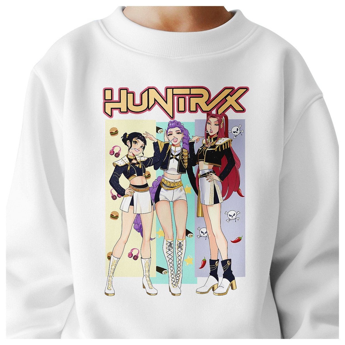 BLUZA DZIECIĘCA KPOP DEMON HUNTERS HUNTRIX 134-140 BAWEŁNIANA JAKOŚĆ