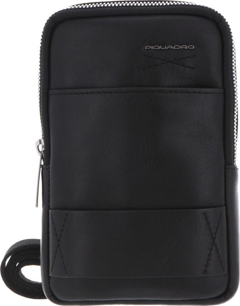 Piquadro Piquadro, Obidos, Leather, Crossbody Bag, Black, For Men For Men