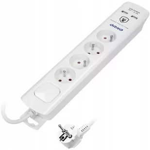 Listwa przeciwprzepięciowa Orno OR-AE-13243/W/3M  od 89 zł! - Listwy zasilające - miniaturka - grafika 1