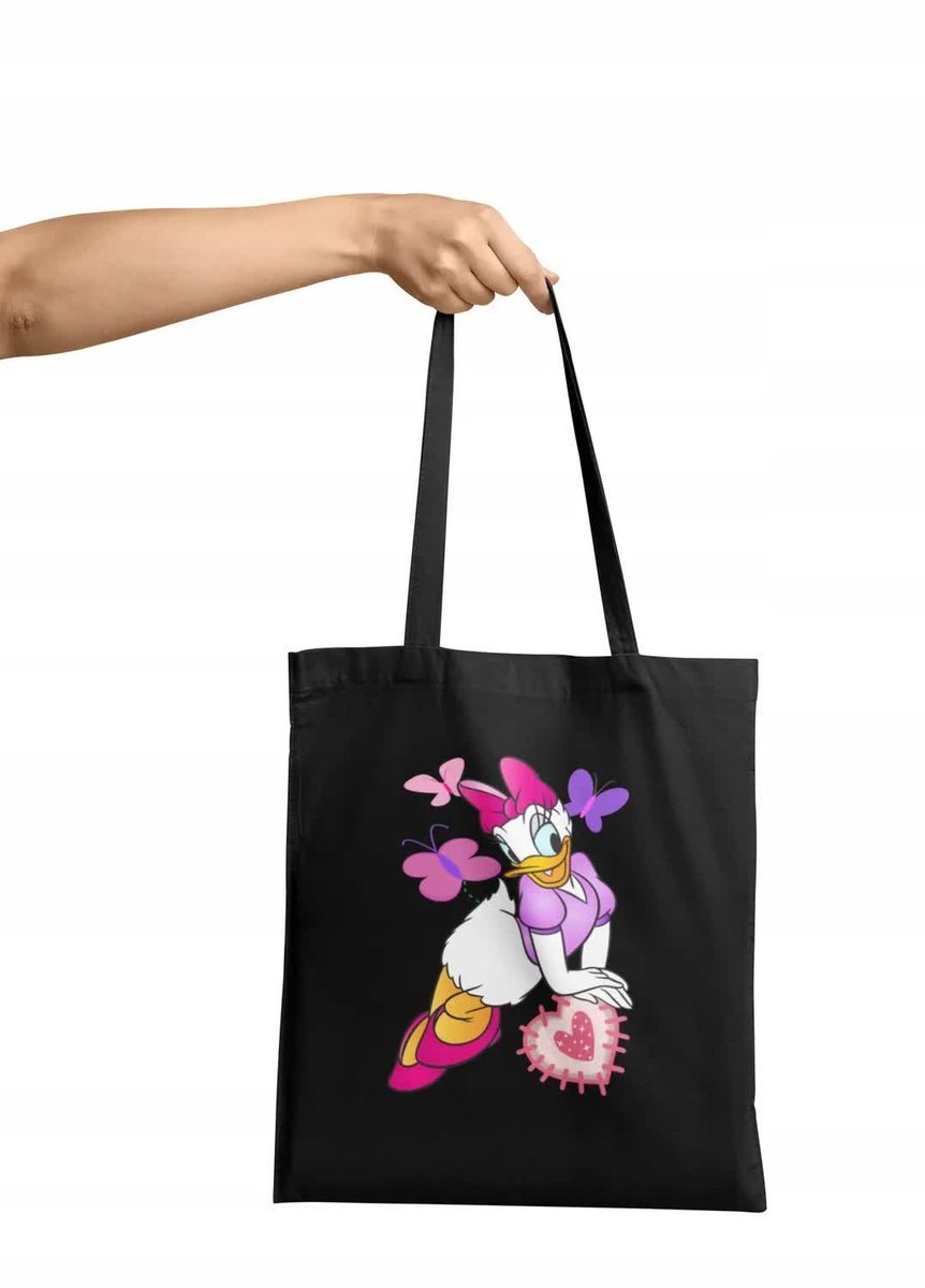 Torba Shopper Materiałowa Na Ramię Prezent Daisy Minnie Miki Różne Wzory