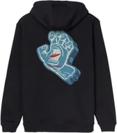 Bluzy męskie - bluza męska SANTA CRUZ SCREAMING FOAM HAND HOOD Black - miniaturka - grafika 1