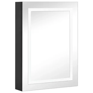 Lumarko Szafka łazienkowa z lustrem i LED, 50x13x70 cm - Szafki łazienkowe - miniaturka - grafika 3