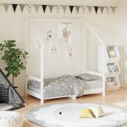 Łóżeczka i kojce - vidaXL Rama łóżka dziecięcego, biała, 70x140 cm, drewno sosnowe - miniaturka - grafika 1