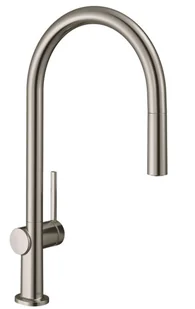 Hansgrohe M54 - Bateria zlewozmywakowa Talis z wyciąganą wylewką, stal szlachetna optyczna 72802800 - Baterie kuchenne - miniaturka - grafika 1