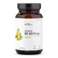 Witaminy i minerały - Aura Herbals Witamina B7 2500 µg Biotyna Suplement Diety 120 Kapsułek - miniaturka - grafika 1