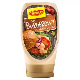 Winiary Sos burgerowy z kawałkami warzyw 300 ml - Majonezy i dressingi - miniaturka - grafika 1