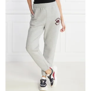 Tommy Hilfiger Spodnie dresowe VARSITY FLOCK | Relaxed fit - Dresy damskie - miniaturka - grafika 1
