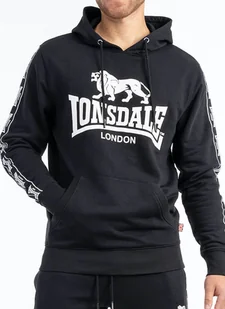 Bluza LONSDALE SCOUSBURGH czarna kaptur-XL - Bluzy męskie - miniaturka - grafika 1