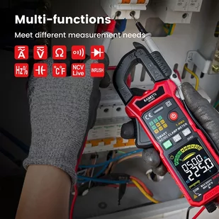 KAIWEETS KC602 Smart Digital Clamp Meter, 6000 Counts True-RMS, Auto Range, AC/DC Current, NCV Detection Function - Multimetry - miniaturka - grafika 4