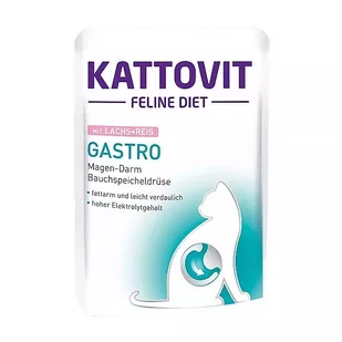 Kattovit Gastro łosoś 85g saszetka - Mokra karma dla kotów - miniaturka - grafika 1