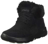 Botki damskie - Skechers Damskie botki Go Joy, Czarne czarne zamszowe wykończenie Bbk, 39 EU - miniaturka - grafika 1