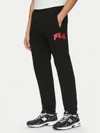 Spodnie sportowe męskie - Fila Spodnie dresowe Lagesse FAM0869 Czarny Regular Fit - miniaturka - grafika 1