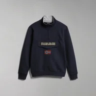 Bluzy męskie - Męska Bluza NAPAPIJRI BURGEE HZ 1 BLU MARINE NP0A4GJC1761 – Granatowy - miniaturka - grafika 1