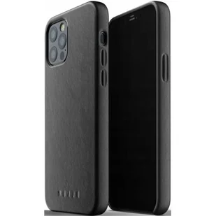 Mujjo Etui Leather Case iPhone 12 / 12 Pro czarne - Etui i futerały do telefonów - miniaturka - grafika 1