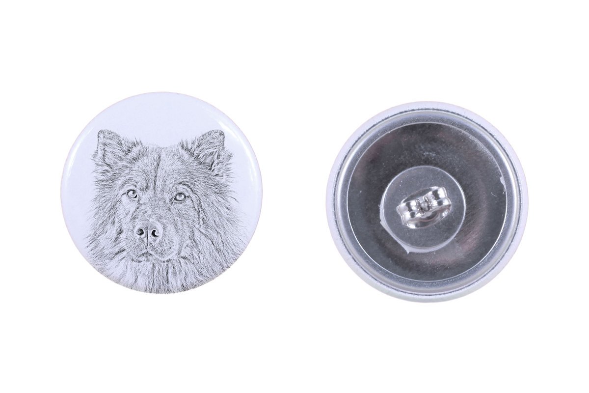 Eurasier, Eurasian - wyjątkowe kolczyki z psem, twój pupil na breloku, marka własna Art-Dog