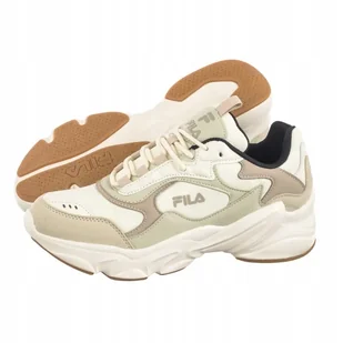 Buty Sneakersy Damskie Fila Collene Cb Antique White FFW0046 Beżowe - Sneakersy damskie - miniaturka - grafika 1