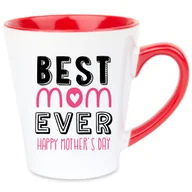 Kubki - Kubek Latte Czerwono Biały ESPRESSO PATRONUM 350 ml Na Prezent Zabawne Wz - miniaturka - grafika 1