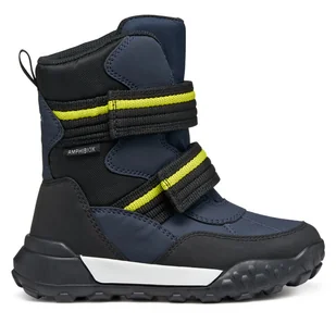 Śniegowce Geox J Trekkyup B Abx J56MBB 050FU C0749 S Granatowy - Buty dla chłopców - miniaturka - grafika 1