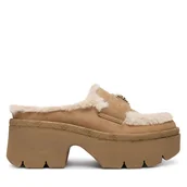 Klapki i japonki damskie - Klapki Guess FLFBRI ESU06 Beżowy - miniaturka - grafika 1