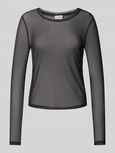Bluzka z długim rękawem o półprzezroczystym designie model ‘JUDITH’ - Bluzki damskie - miniaturka - grafika 1