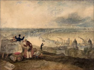 Galeria Plakatu, Plakat, View of London from Greenwich, William Turner, 60x40 cm - Plakaty - miniaturka - grafika 1