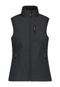 Kamizelki damskie - CMP Damska kamizelka Softshell, Antracyt i mak, 52 - miniaturka - grafika 1