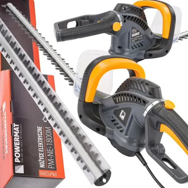 Elektryczne Nożyce Do Żywopłotu Gałęzi Krzewów 1800w 610mm Sekator Duża Moc