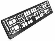 Akcesoria motoryzacyjne - inny Ramka do tablicy rejestracyjnej samochodowa czarna elastyczna) WPAL-0370 - miniaturka - grafika 1