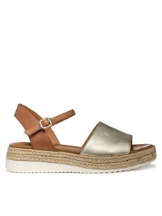 Geox Espadryle D Eolie D55SRC 0Y243 C2L5F Złoty - Espadryle damskie - miniaturka - grafika 1