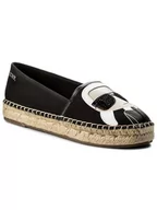 Espadryle damskie - Lagerfeld KARL Espadryle KL80111 Czarny - miniaturka - grafika 1